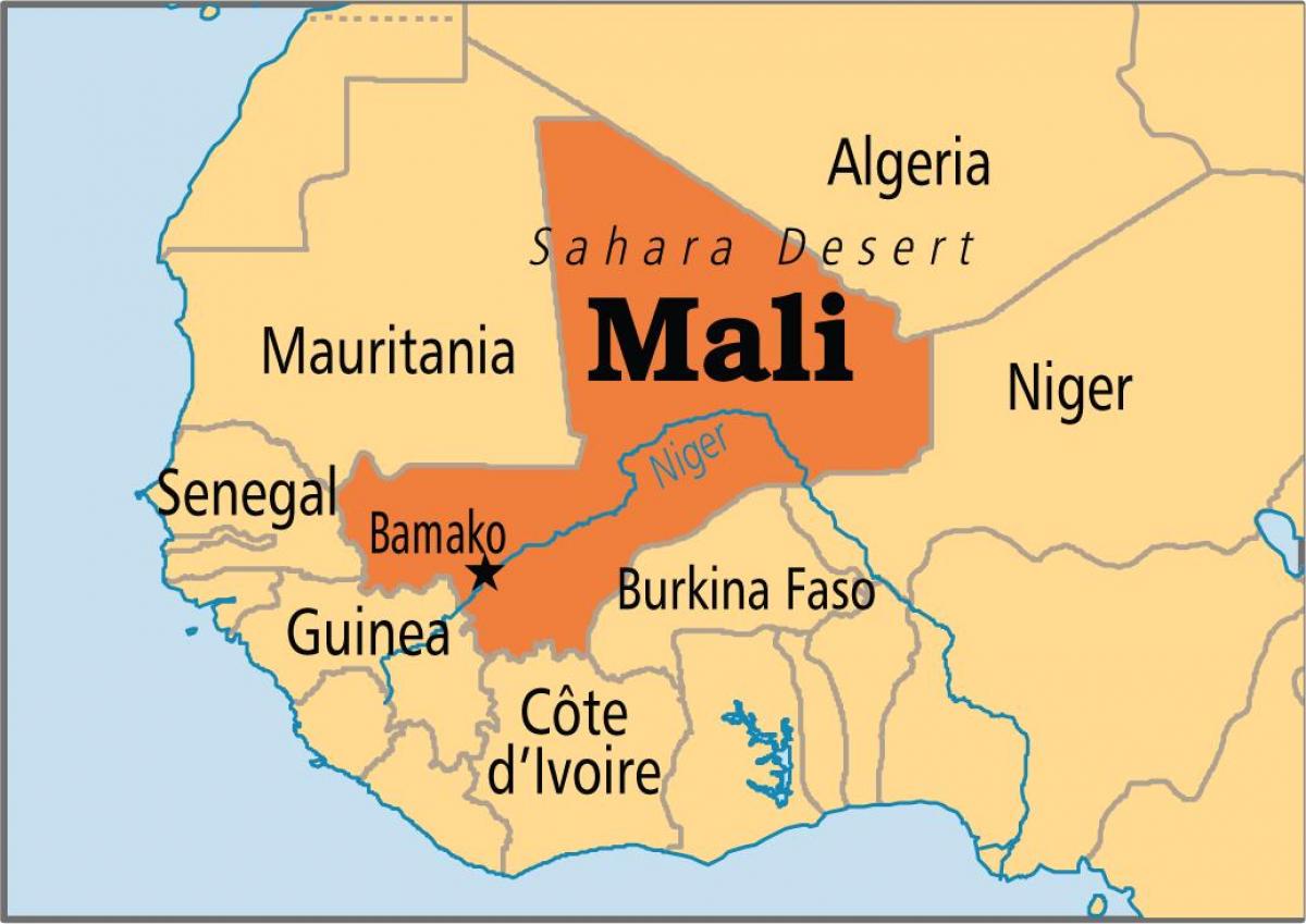 Peta dari bamako Mali
