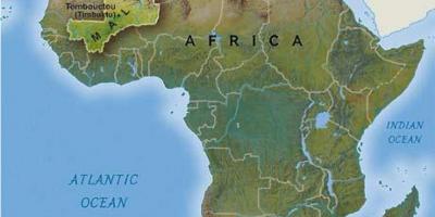 Afrika barat Mali peta